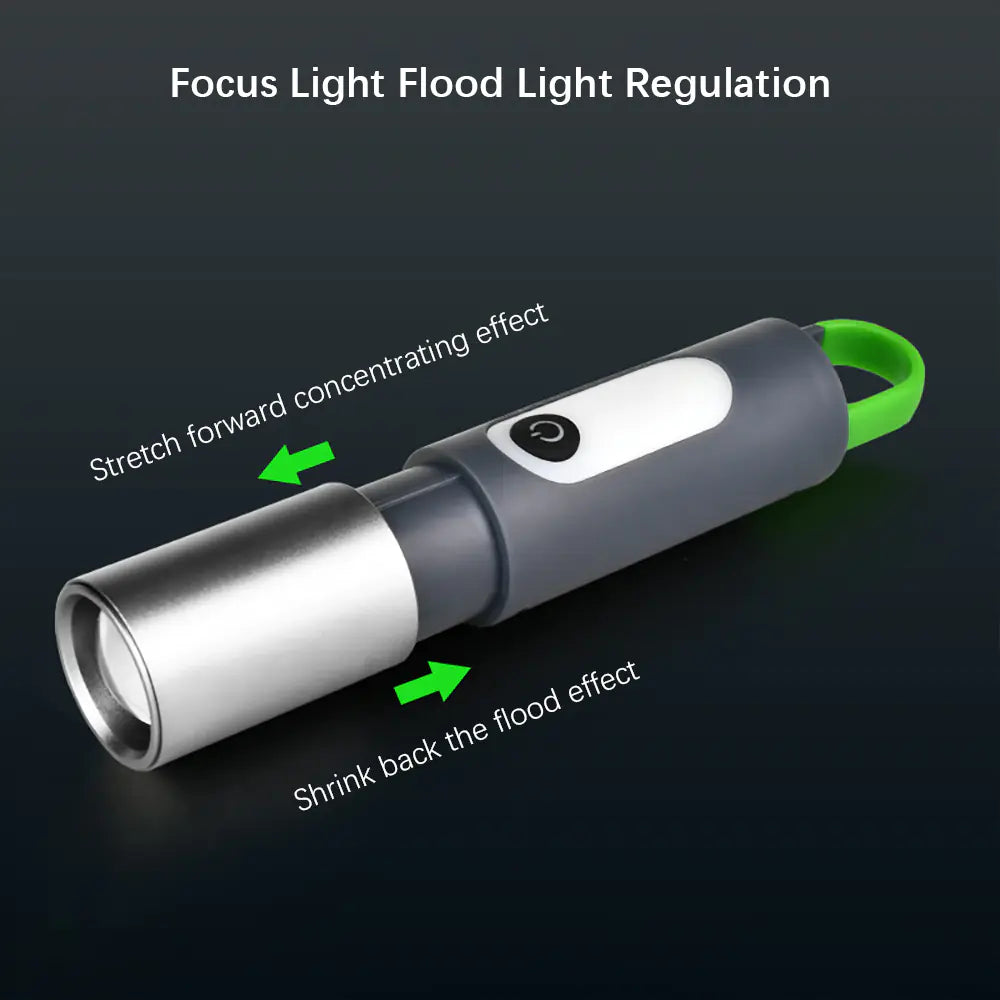 USB Rechargeable Waterproof Ultra Bright LED Flashlight