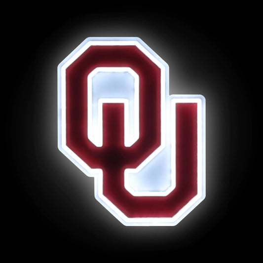 FOCO Oklahoma Sooners NCAA Team Logo LED Neon Light Up Sign
