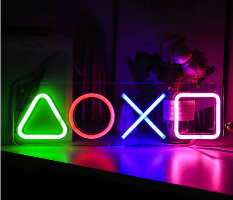 LED Neon Sign with Acrylic Backboard for Gaming Room (One Piece)