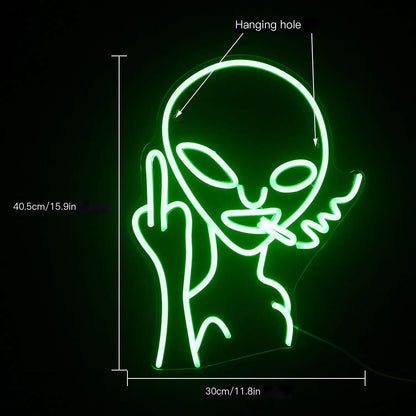 LED Alien Neon Light for Party Room Decor